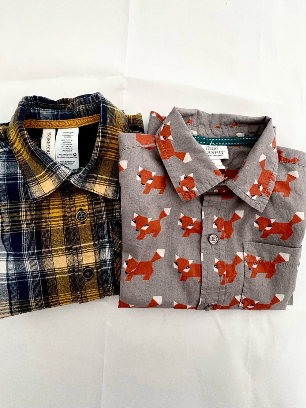 Fox & Plaid Button-Down 2-Piece Set Size 4T